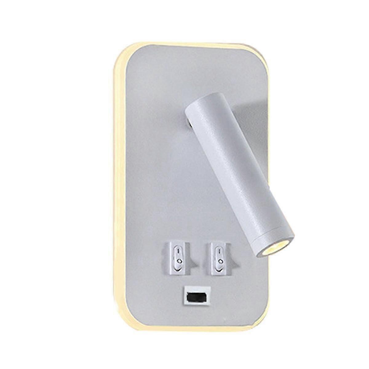 Wall Light Backlight Usb Charging 330 Degree Rotation Adjustable Wall Lamp Bedside Study Reading Sc