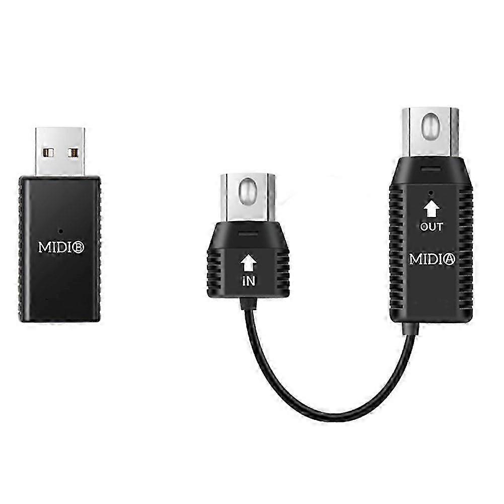 MIDI-Adapter Wireless 5pin USB Interface Adapter Connector Piano-Keyboard