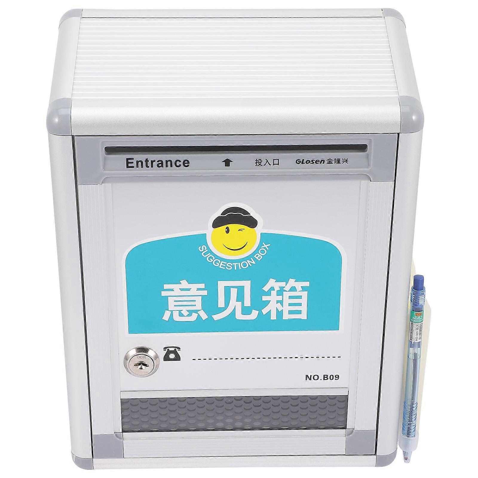 Suggestion Box Wall Mount Locking Box for Letter Storage Use