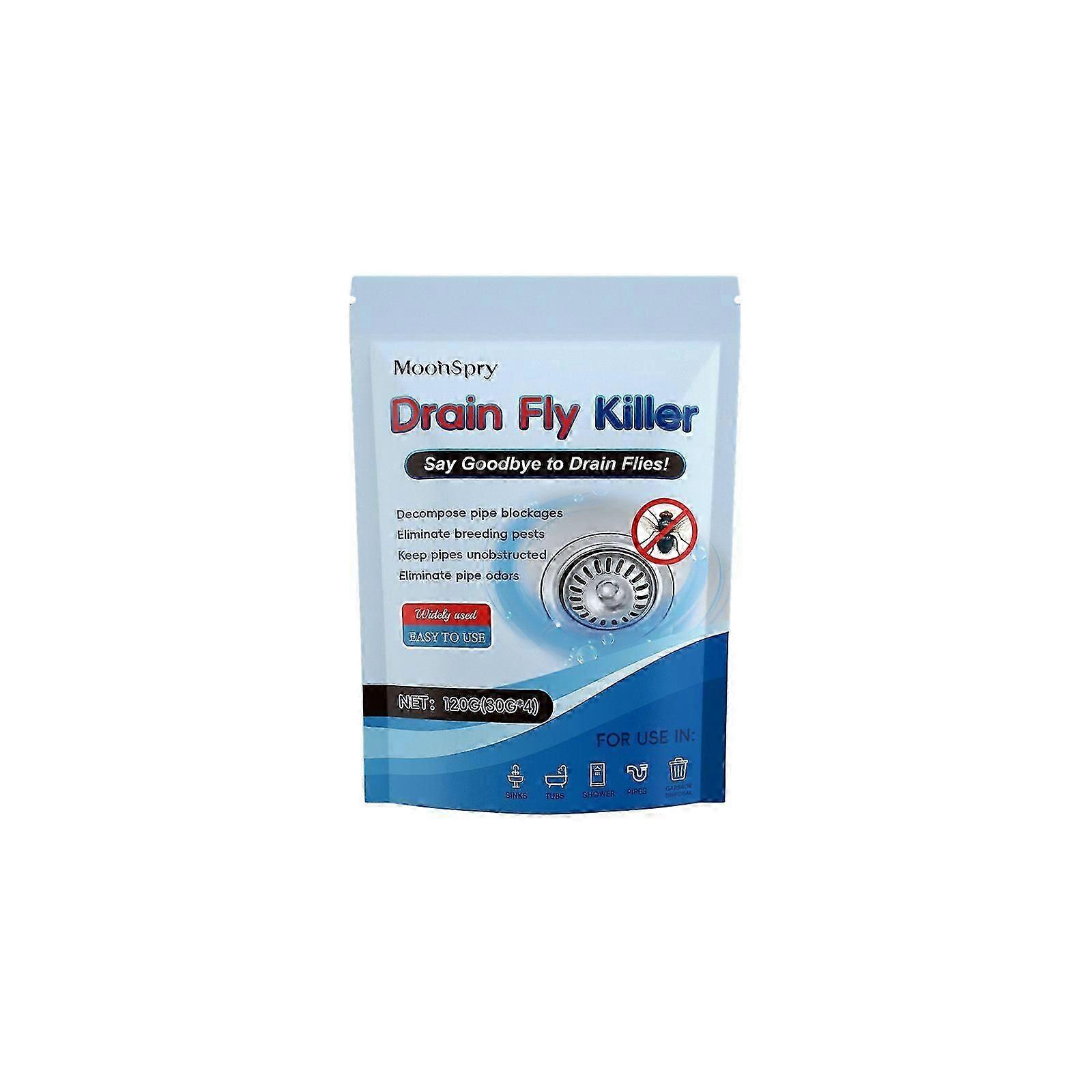 Drain Pipe Insect Removal Powder for Kitchen & Bathroom  Deep Clean, Deodorize & Remove Clogs (2-Pack)