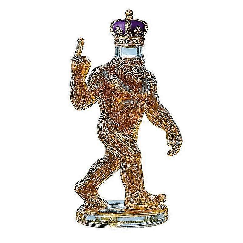 Sasquatch-Shaped Engraved Decanter