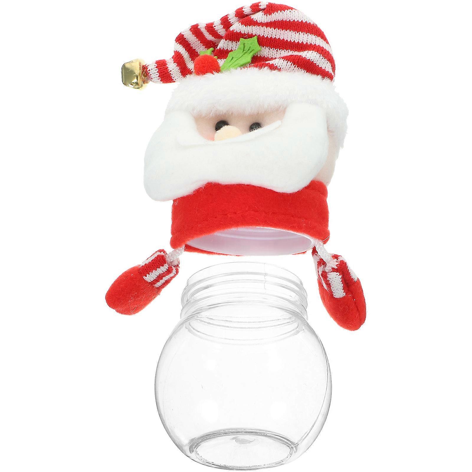 Christmas Candy Jar Cartoon Candy Storage Container 2Pcs Pack