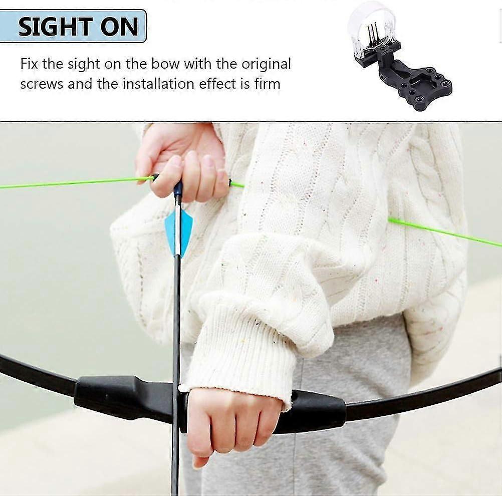 Adjustable Bow Sight for Compound Bow Plastic 3-Pin Archery Bow Sight Supply