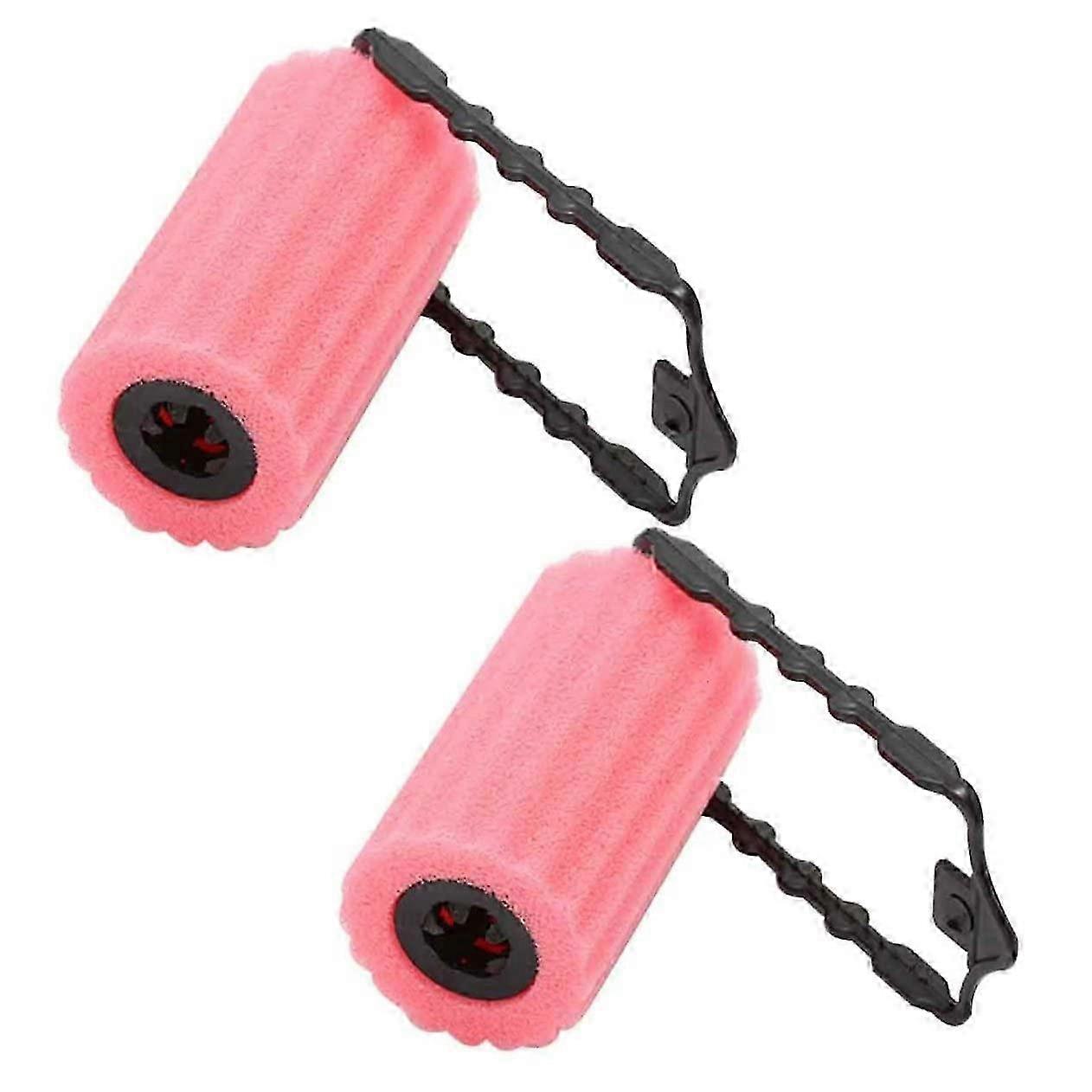 12pc Pink Sponge Curlers Lightweight