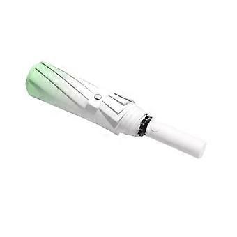 20 Bone Automatic Windproof Umbrella with UV Sun Rain Protection, Foldable Compact Design, Green