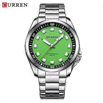 CURREN 8451 Steel Band Watch Simple Calendar Large Dial Business Watch Waterproof for Men