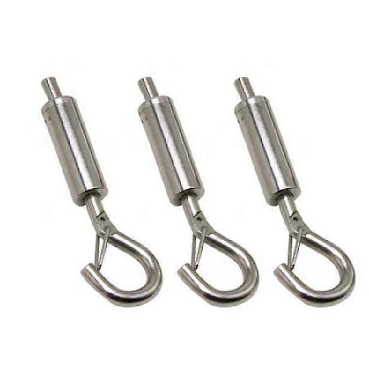 Corrosion Resistant Copper Materials Adjustable Automatic Wire Rope Spring Hook Clothesline Picture Hanging Solution
