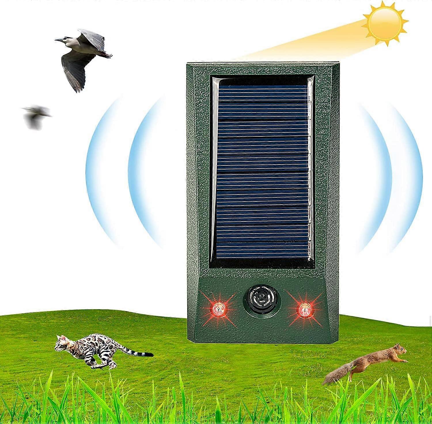 Adjustable Sensitivity Solar-Powered Ultrasonic Pest Deterrent