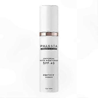 Tinted Moisturizer with SPF 46, 50ml Universal Tone Sunscreen Lotion for Daily Face Protection