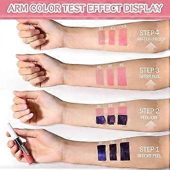 3Pcs Peel Off Lip Stain Lip Liner Tattoo - Waterproof Transfer Proof Matte Finish..C3