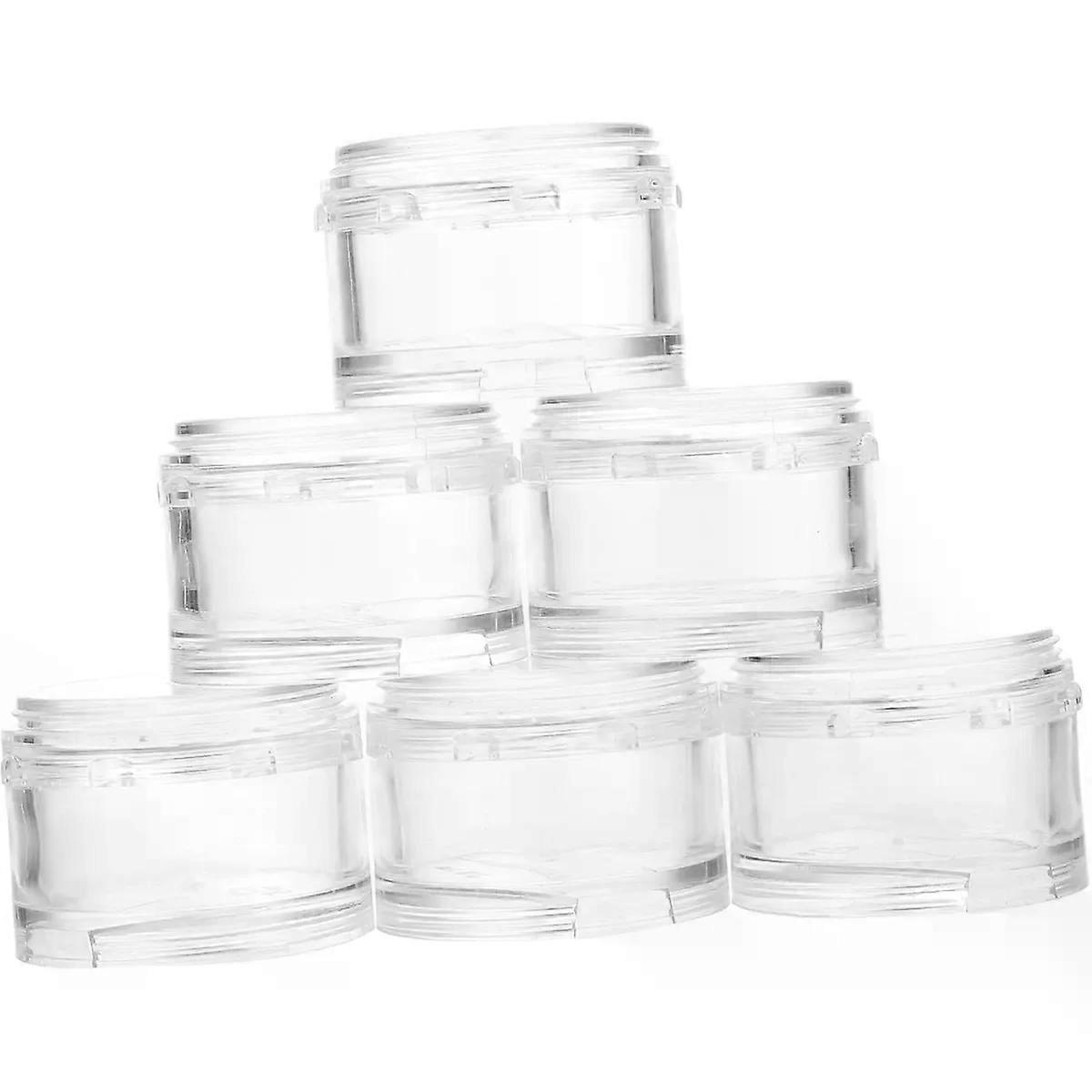 7pcs Rotary Pill Box Dispenser Stackable PC Ring Badge Organizer