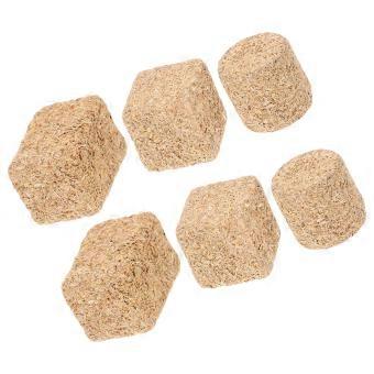 Realistic Mini Hay Bales for Dollhouse Decoration with 6Pcs Wooden Bales