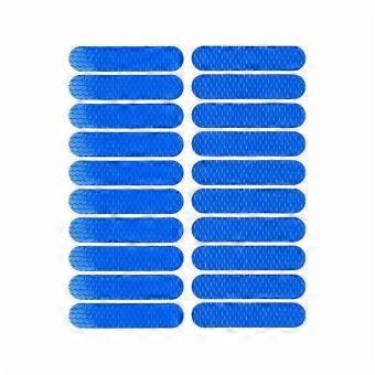 20 Pcs Oval Honeycomb Reflective Stickers for Electric Scooters and Bicycles, Night Safety Warning Decals for Helmets