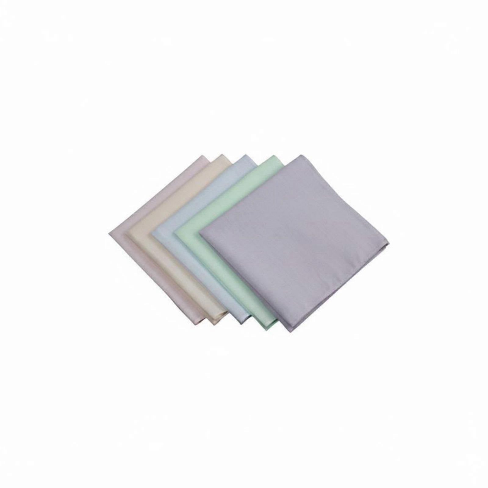 5 Pieces Solid Color Handkerchief Soft Solid Color Hankie Absorbent for Students