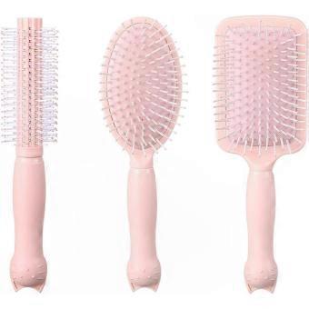 Women's Hairbrush Set, Paddle Brushes for Wet and Dry Hair, Combing and Scalp Massage