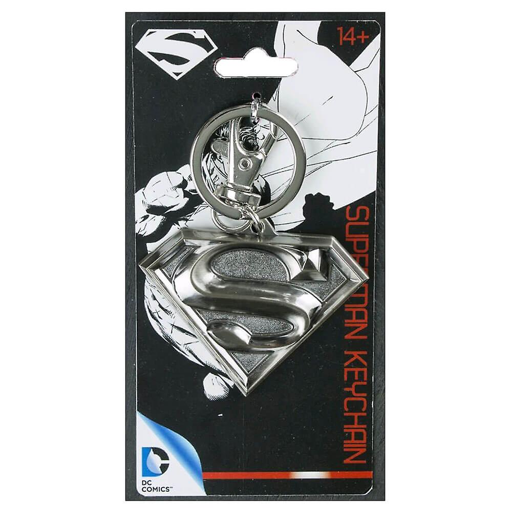 Excellent Quality Stylized Superman Logo Designed Pewter Made Keychain Keyring