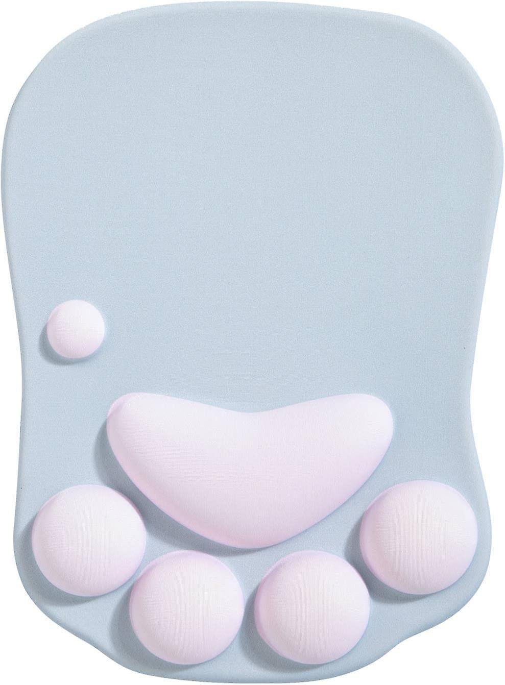 Mouse Pad with Wrist Rest, Ergonomic Mouse Pad, Kawaii Cat Mouse Pad, Silicone Gel Mouse Pad