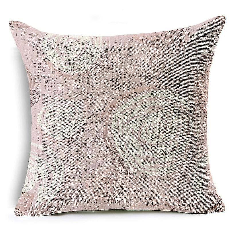 Pink Strips Linho Almofada Capa Sofá Travesseiro Quarto Fronha