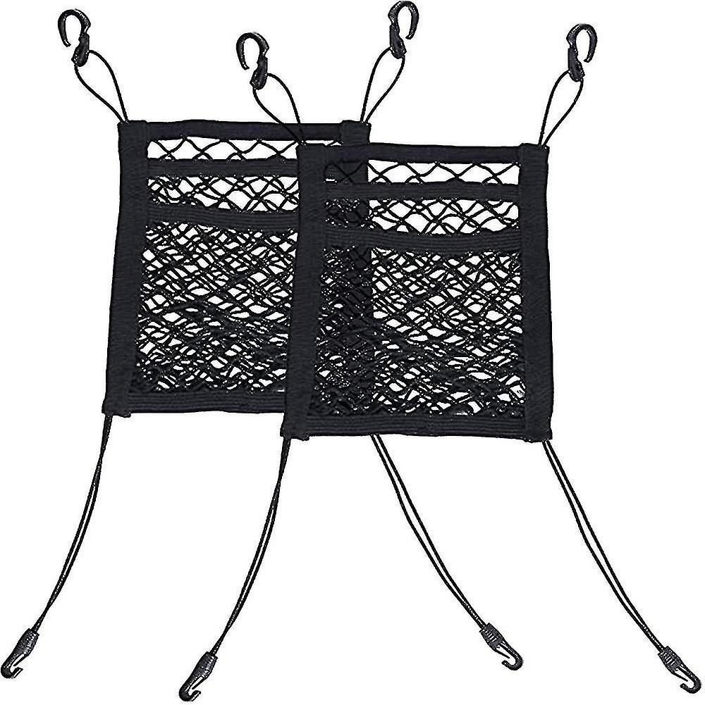 Trunk Net Bag - Car Mesh Net Bag With Closure - For Car Seat