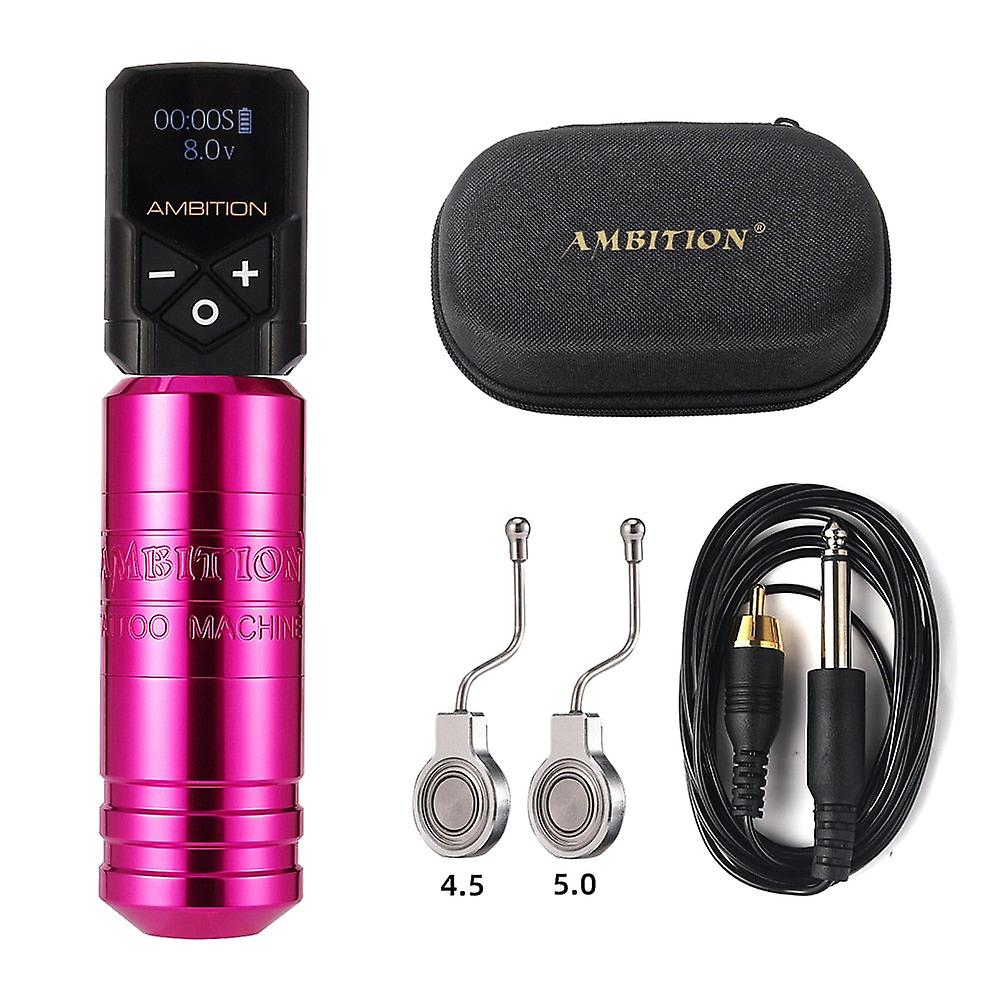 Torped Rotary Tattoo Pen Machine Powerful Brushless Motor Stroke 4.0-4.5-5.0mm With Rca Cord For Tattoo Artists