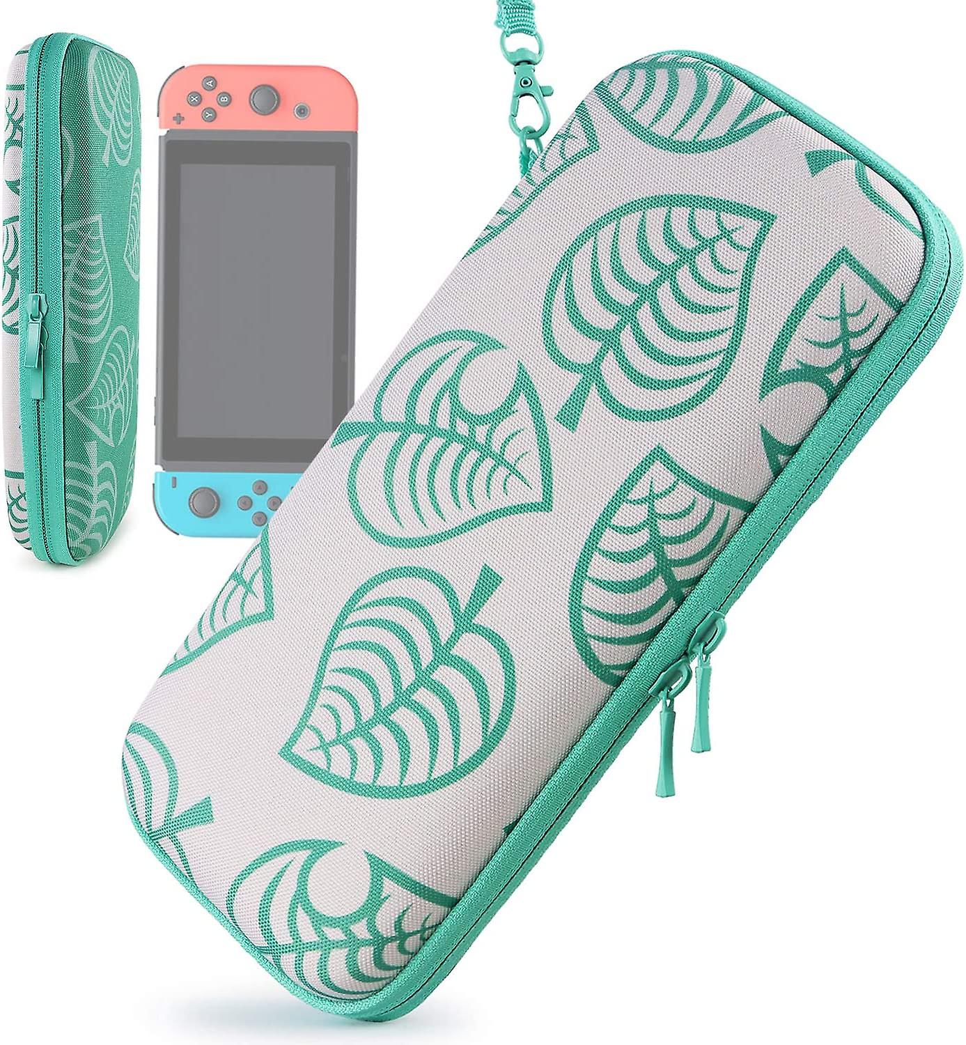 Case for Nintendo Switch - Carrying Case for Nintendo Switch Console and Accessories（Leaf Crossing）