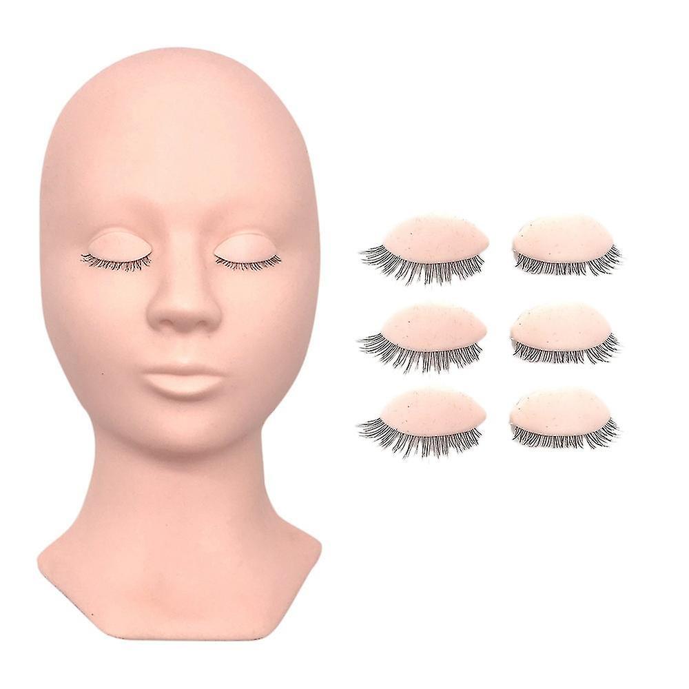 Removable Eyelids Eyelash Grafting Mannequin Head Lashes Extension A