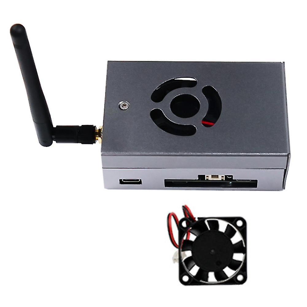 For Rising X3 Pi Development Board Case Main Control Chassis With Cooling Fan With Antenna Dust Pro