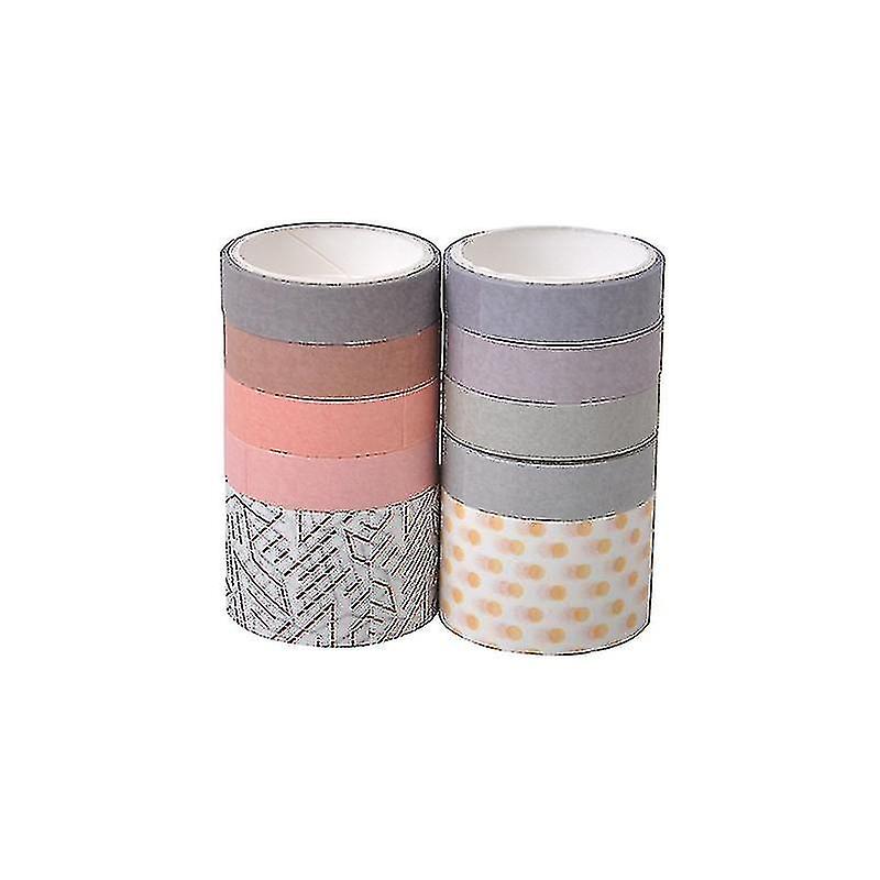10rolls Morandi Color Washi Tape Solid Color Masking Tape Journal Decor Sticker