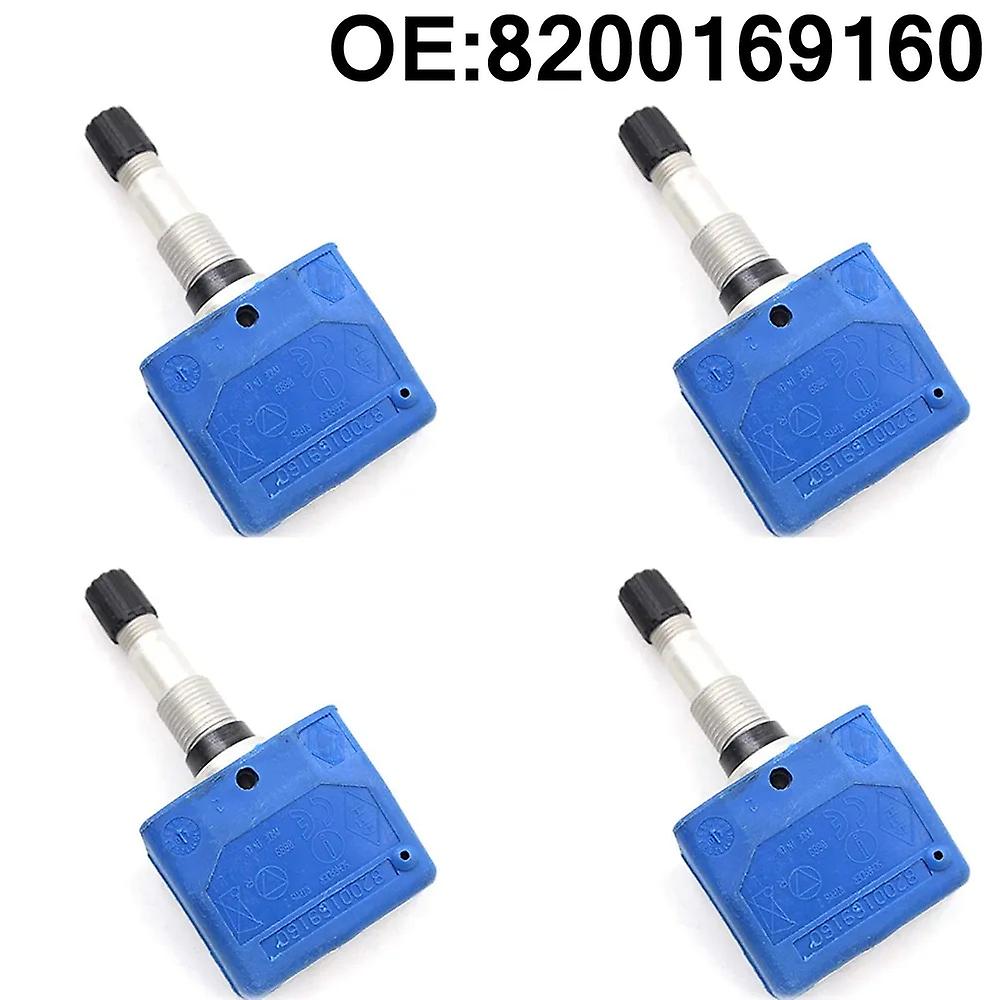 4pcs New Car Tpms Tire Pressure Monitor Warning System Sensor 433mhz For Laguna 2  Espace 4  Megane  Scenic