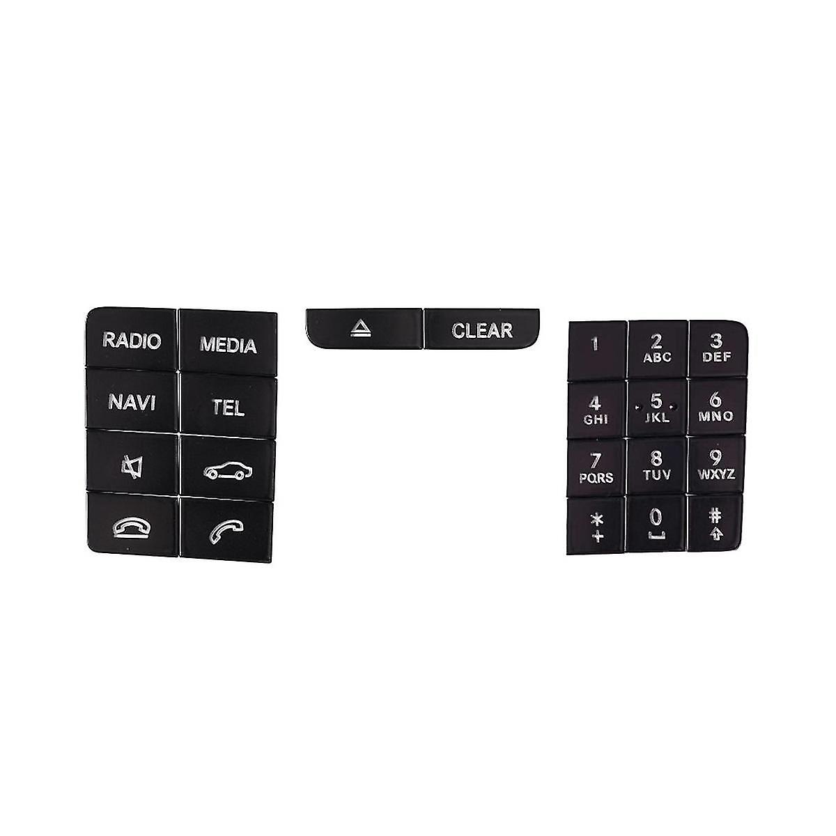 Car Center Console Cd Panel Multimedia Button Stickers For W218 2014-2017 Gla X156 2013-2016