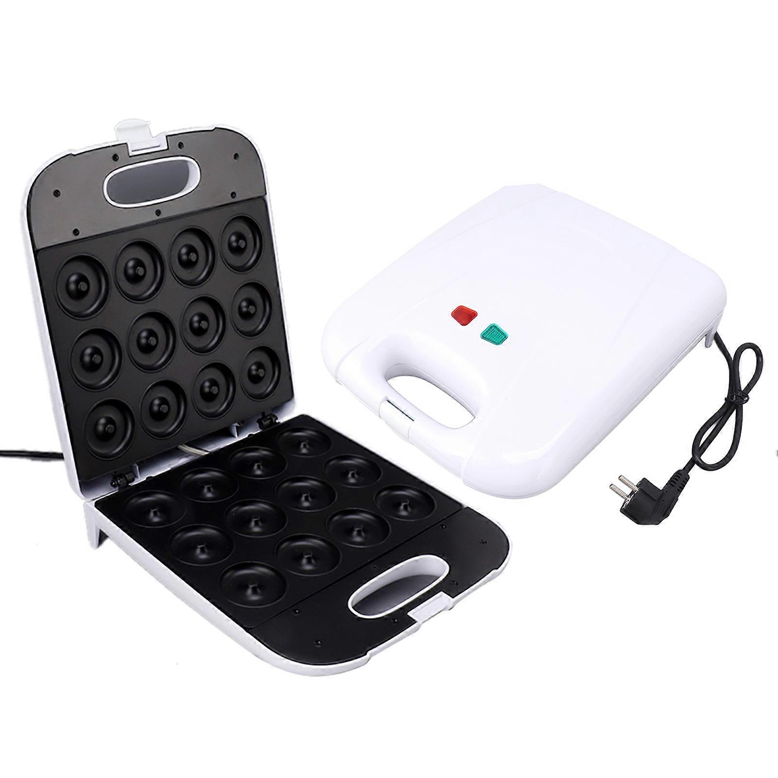 Compact 12-Count Mini Donut Maker with Non-Stick Coating, Perfect for Breakfast & Desserts (220V EU Plug)