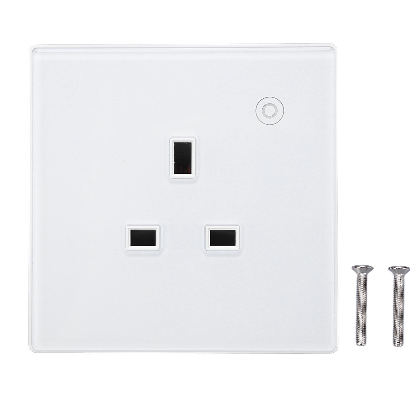 Smart Wall Mounted ABS Timing Panel Wireless Remote Controllable 16A AC Smart Socket and Outlet