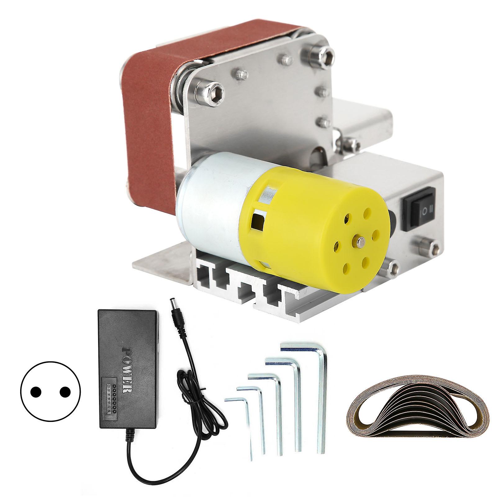 Mini Electric Belt Sander Polishing Grinding Machine Accessories for Desktop Sander AC 110-240V EU Plug 895 (200W)