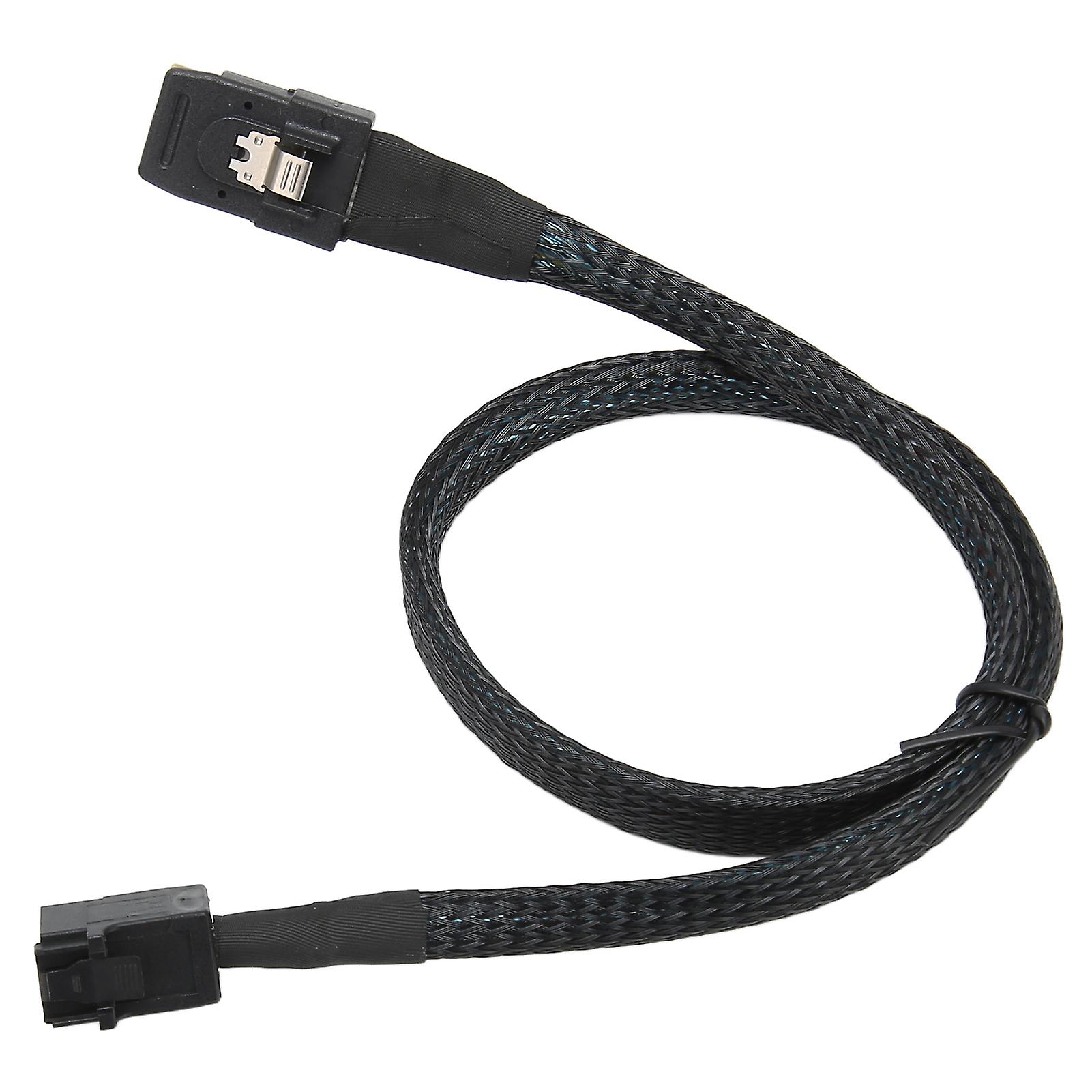 Mini SAS SFF 8643 to 8087 HD 12Gbps Transmission Speed Low Loss Flexible Internal Mini SAS Cable for Computer Server 0.5m/19.7in 