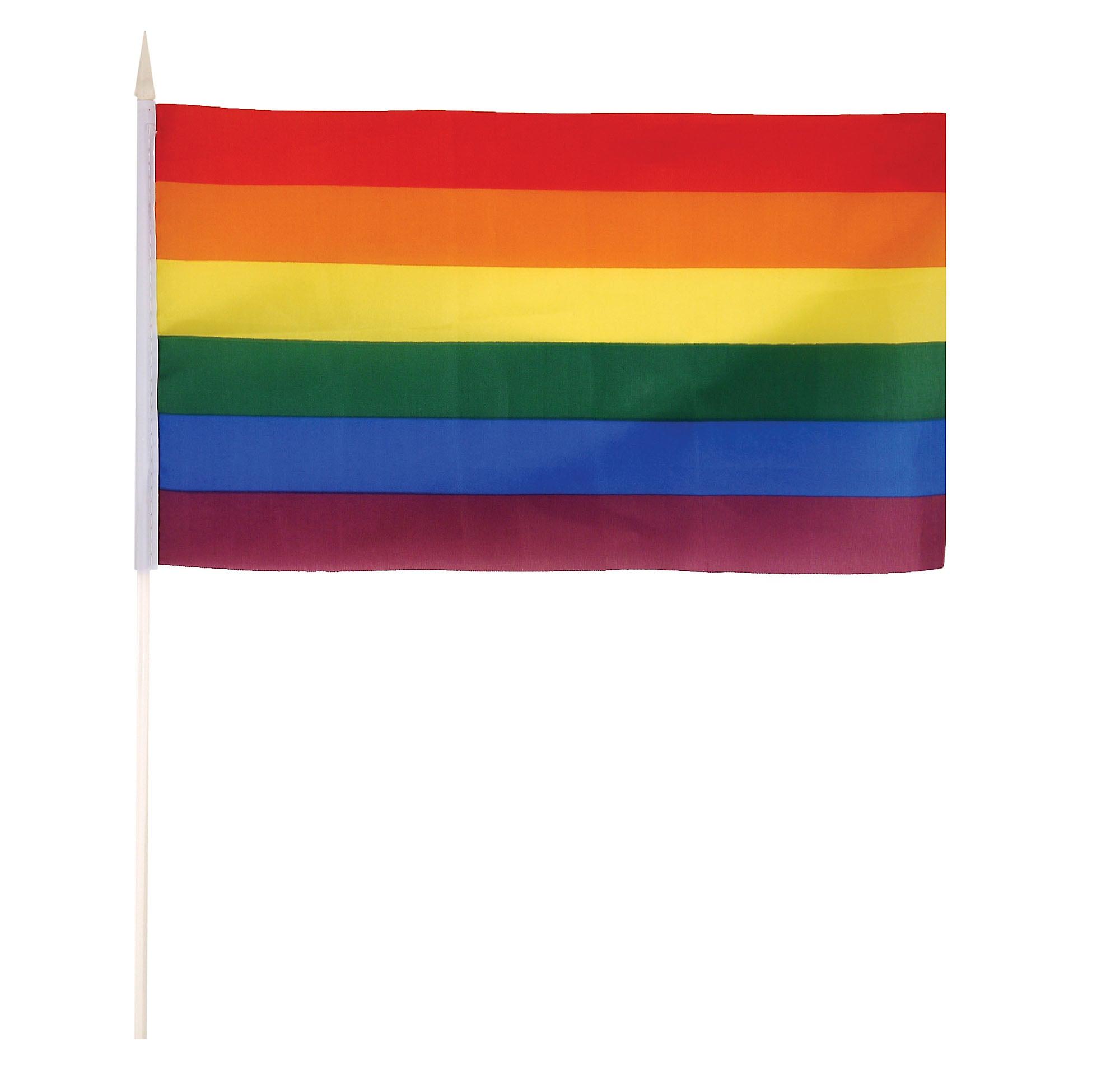 Rainbow Flag On Stick Pg071