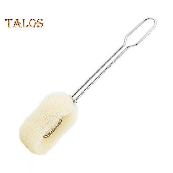 Sponge Cup Brush Soft Long Stainless Steel Handle Replaceable Head Kitchen Cup Cleaner Sponge Scrubber Kitchen Cleaning