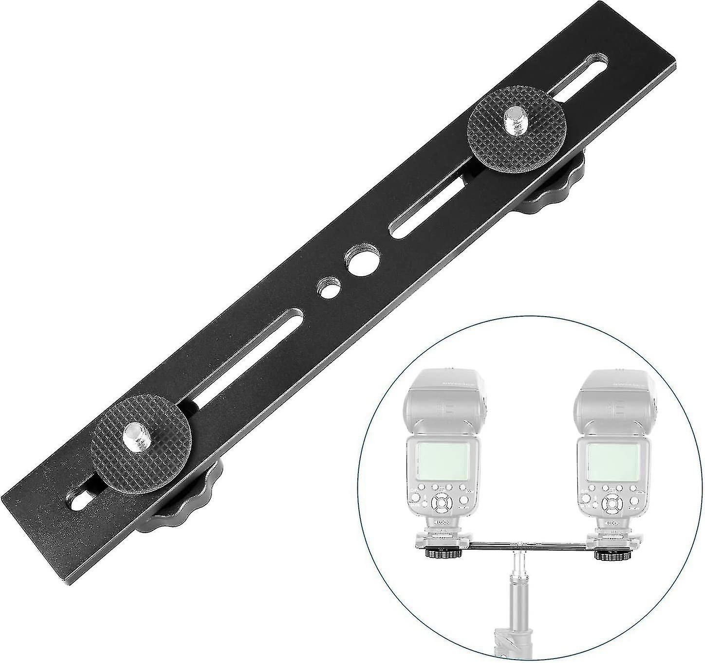 One-shaped Crossbar Camera Position For 3d Photography Dual Camera Mounting Tripod Bracket