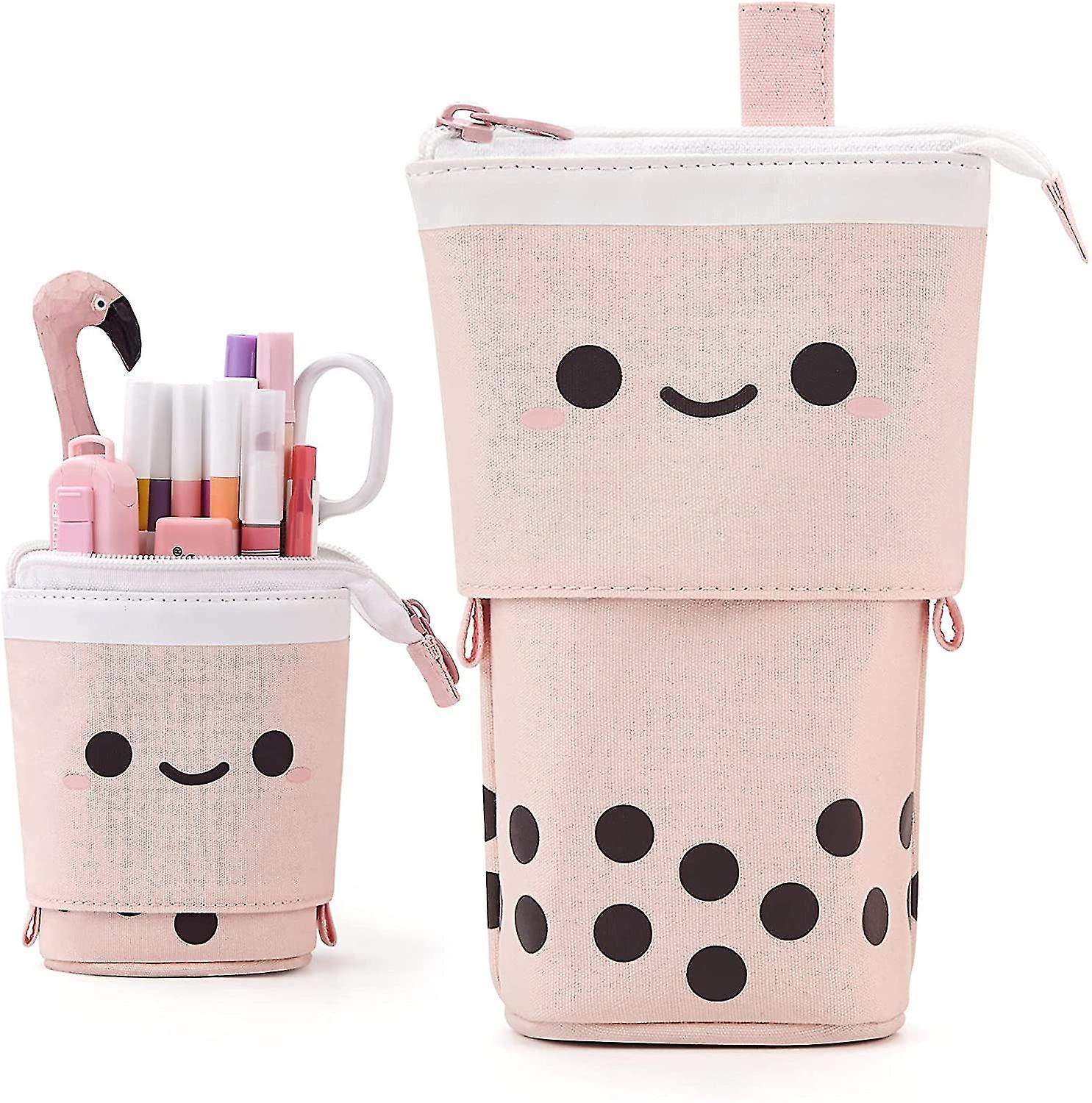 Standing Pencil Case Cute Telescopic Pen Holder