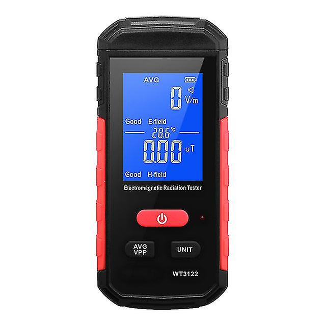 Electromagnetic Radiation Tester Emf Meter Lcd Backlight Magnetic Field Radiation Detection Alarm Average/peak Mode Rechargeable