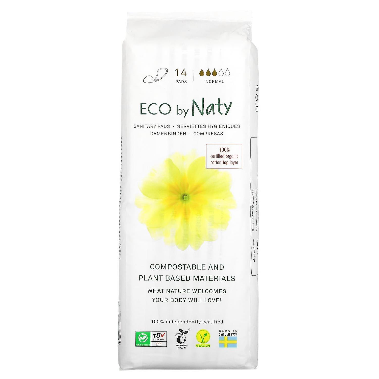 Naty, Sanitary Pads, Normal, 14 Pads