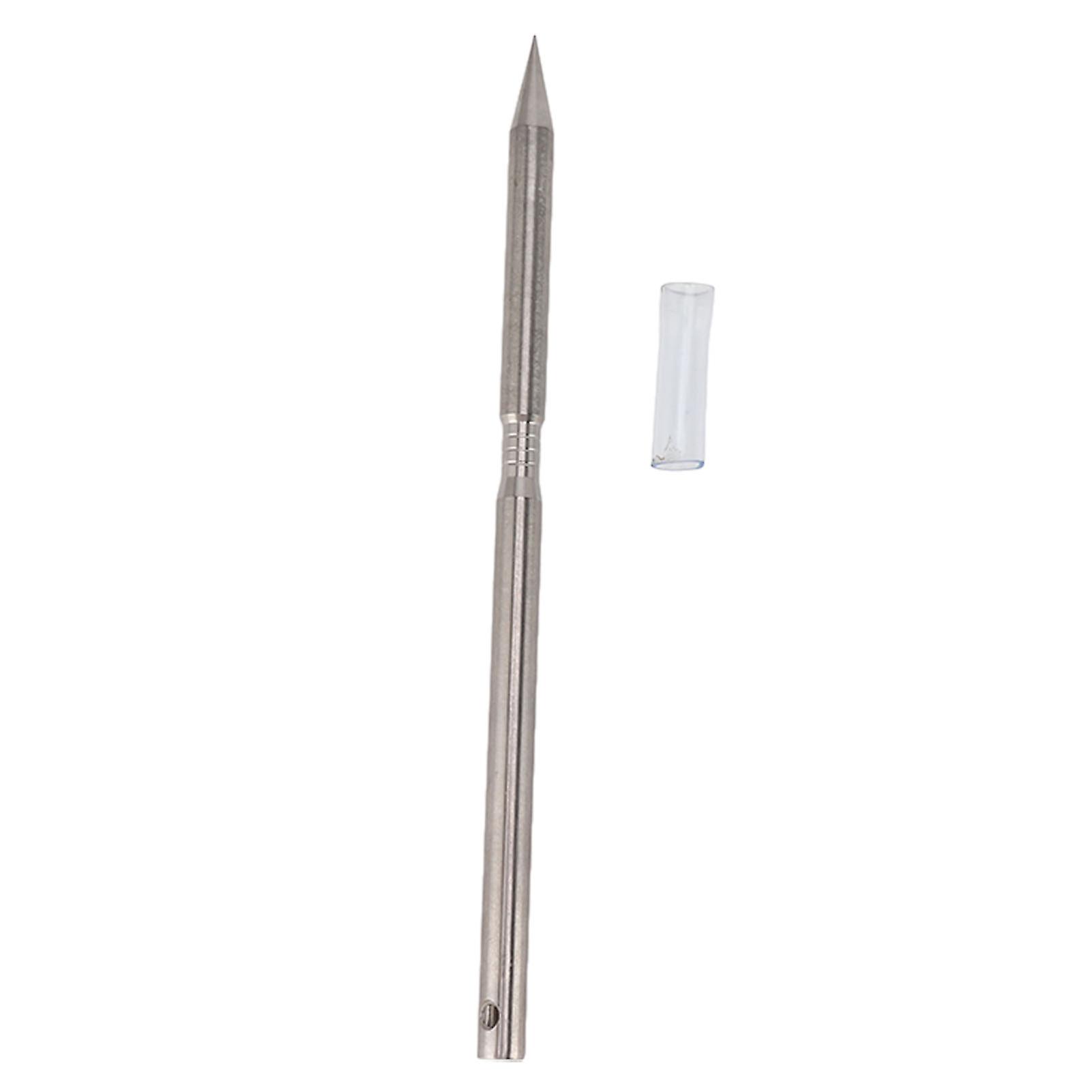 304 Stainless Steel Cow Nose Piercing Needle with Hole, Durable Cattle Nose Piercer Tool for Farm and Home Use M Size