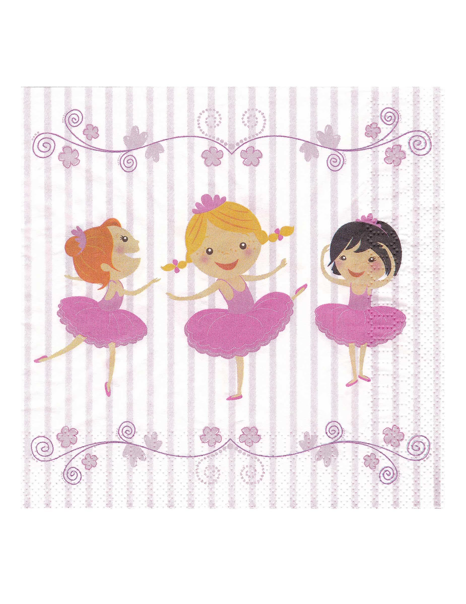 20 Ballerina paper towels 33 x 33 cm