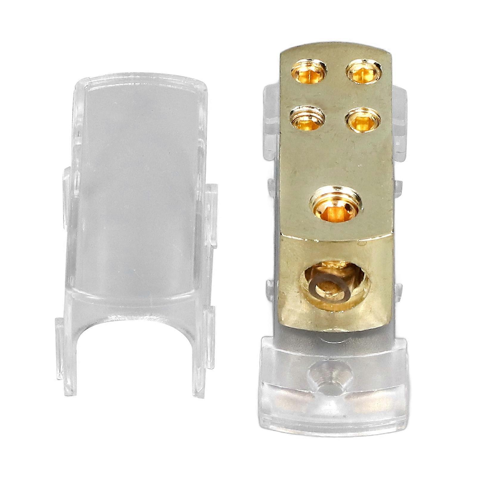 4 Way Car Audio Splitter Power Distribution Block Distribution Connecting Block for Auto RV ATV