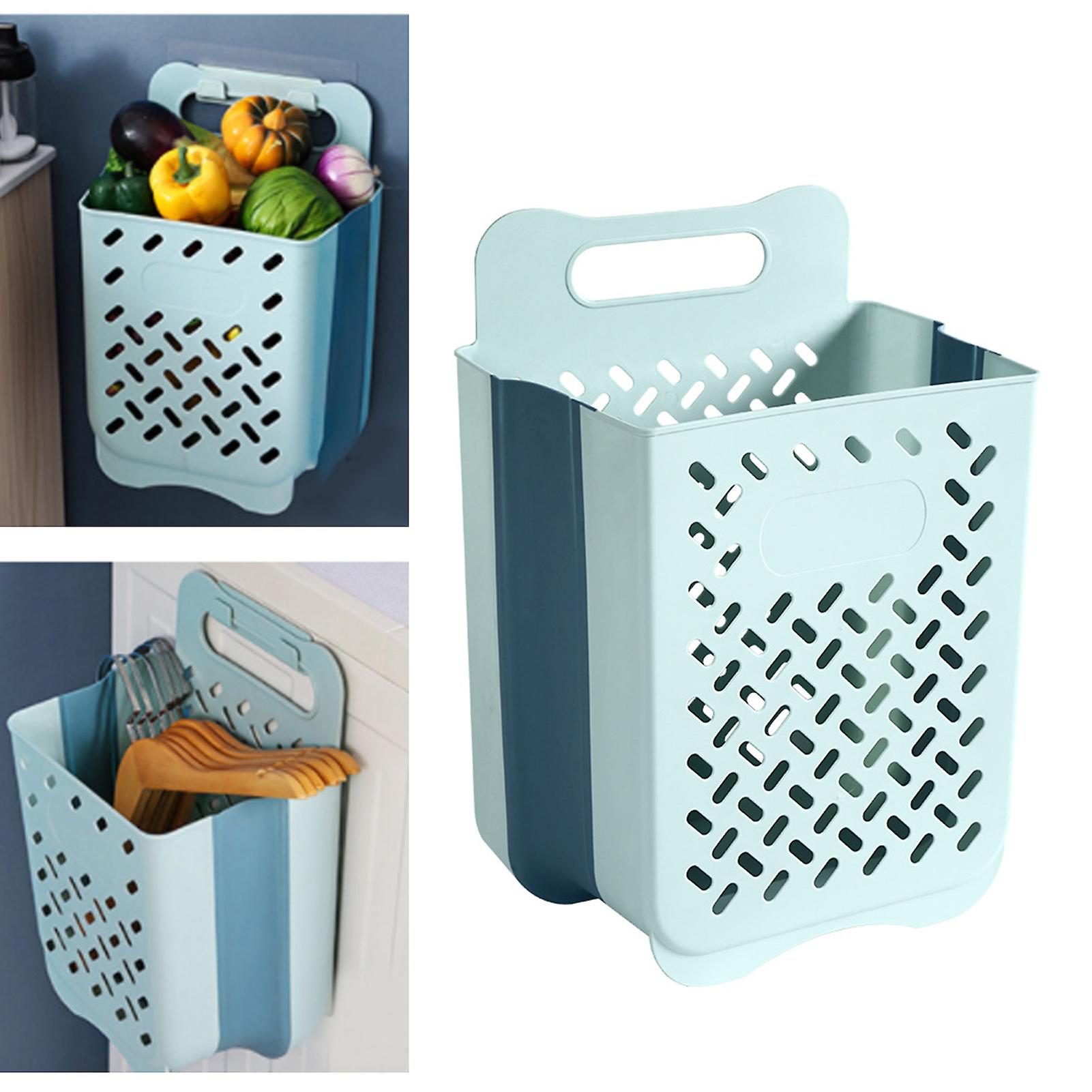 Collapsible Wall Laundry Basket Large Plastic Hamper 2.8lb