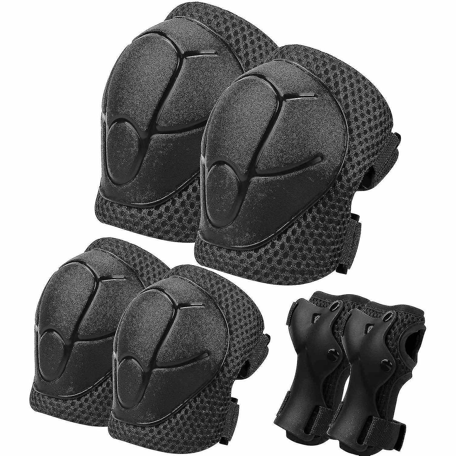 Kids Protective Gear, Knee Pads Elbow Pads Wrist Guards 3 In 1 Protective Gear Set