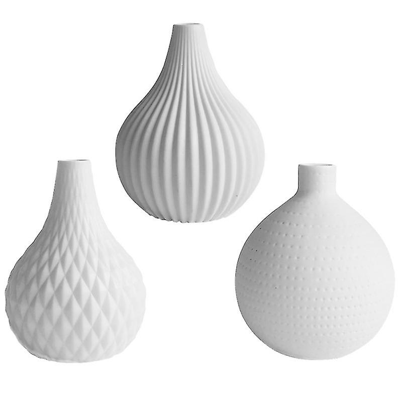 3pcs Ceramic Flower Vases