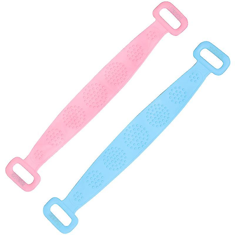 2pcs Silicone Back Rub Towel