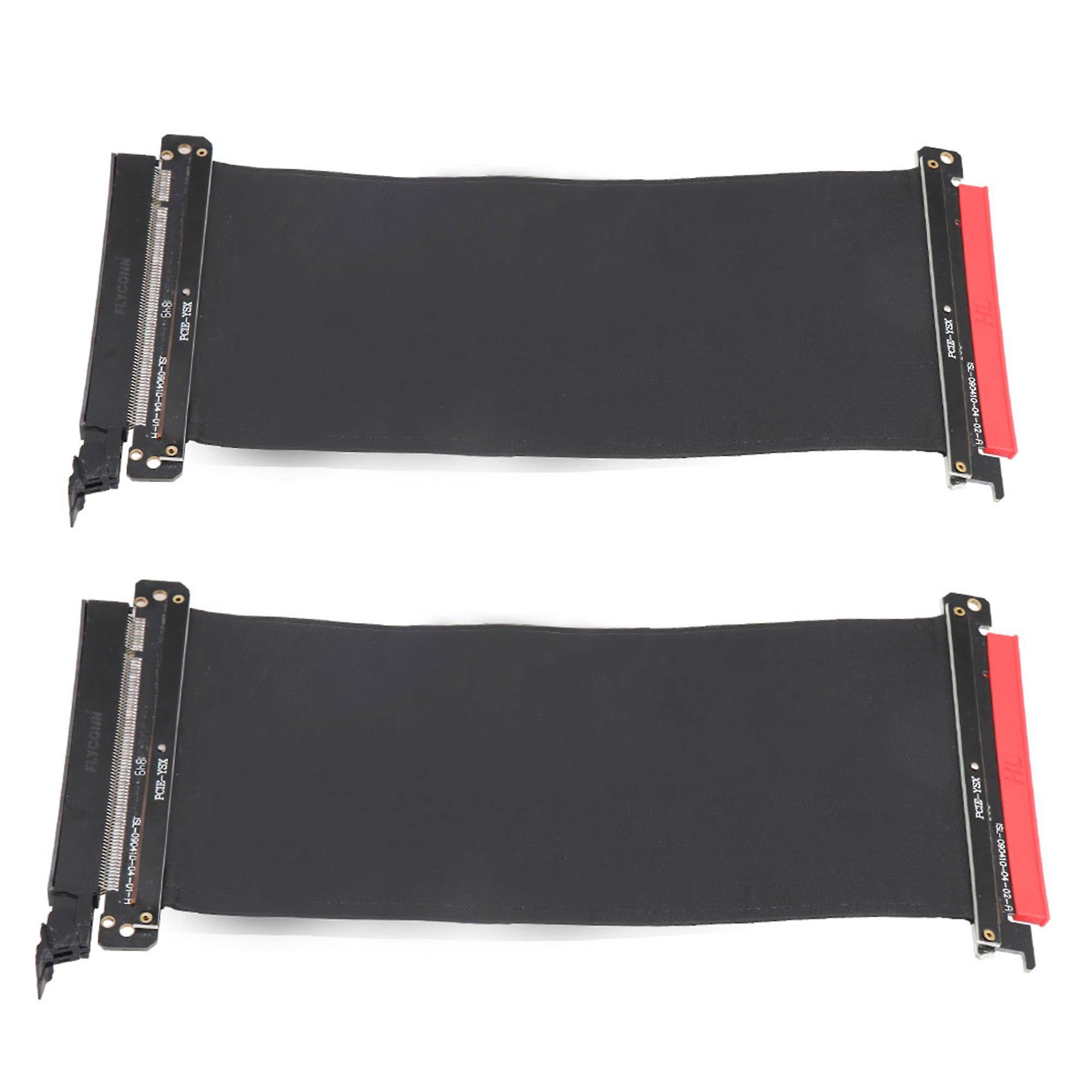 2 PCS 16x Flexible Cable High Speed Riser Card for 1U 2U 3U IPC Chassis