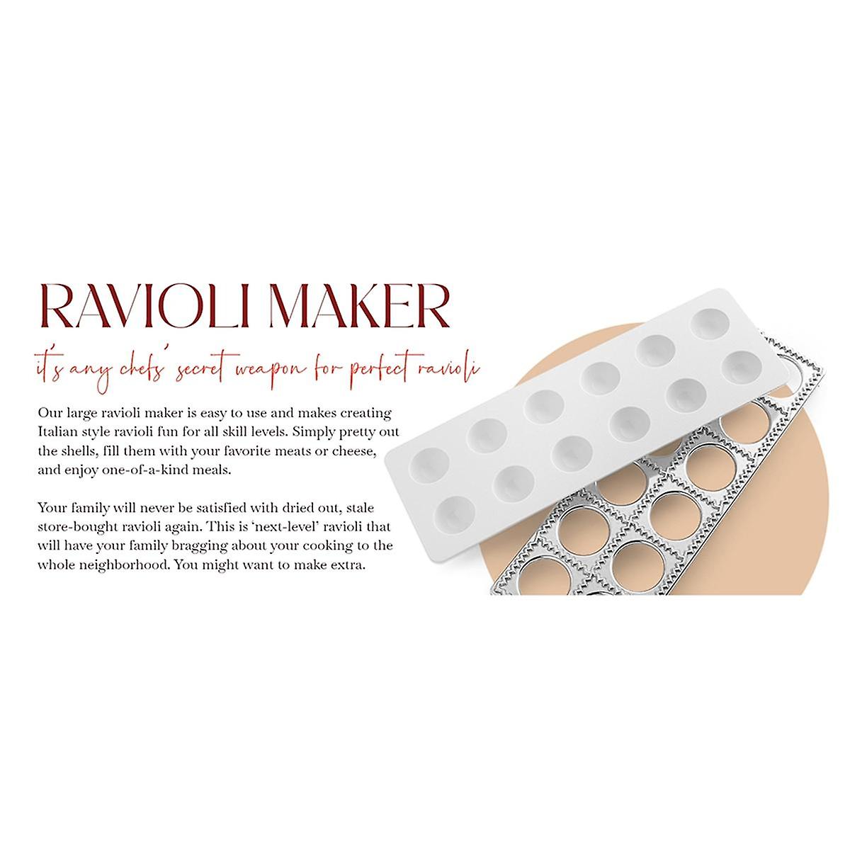Ravioli Maker Press Mold Potsticker Meat Dumpling Maker , Ravioli Stamp Pasta Making Kit Pasta Making Tools