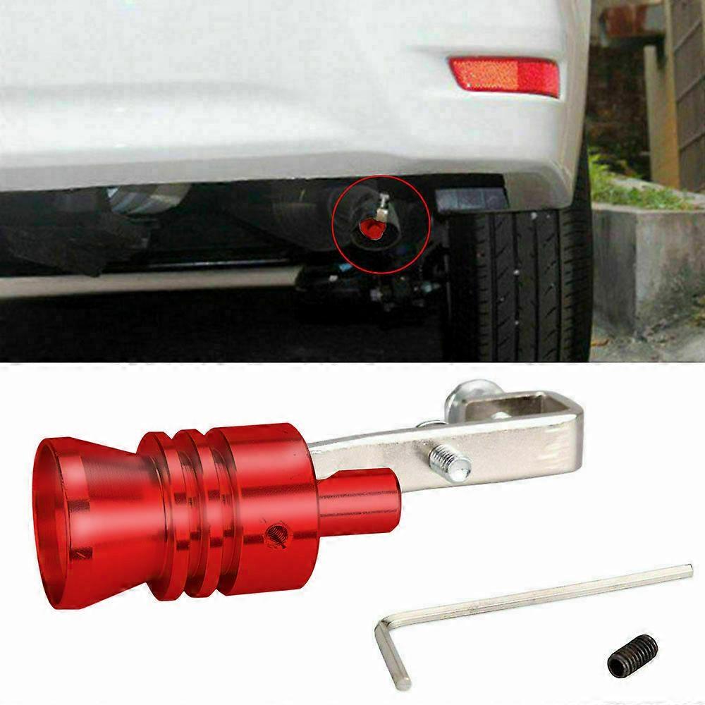 2Pcs XL Exhaust Pipe Oversized Roar Maker Turbo Sound Whistle Simulator For Car